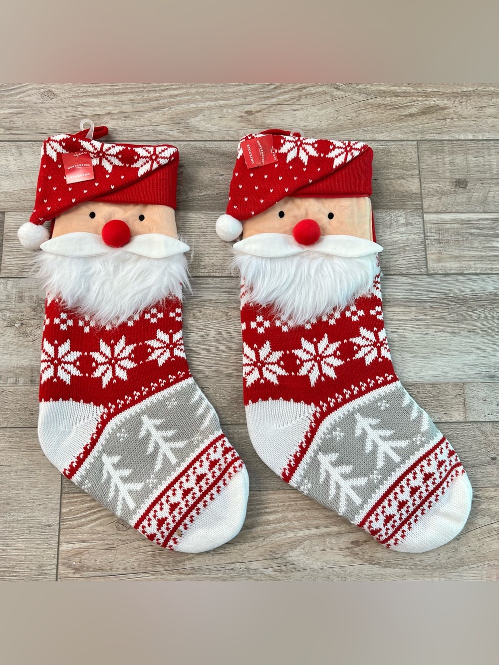 NWT 2 Wondershop Santa Stockings